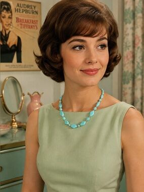 Mint green Beaded Necklace